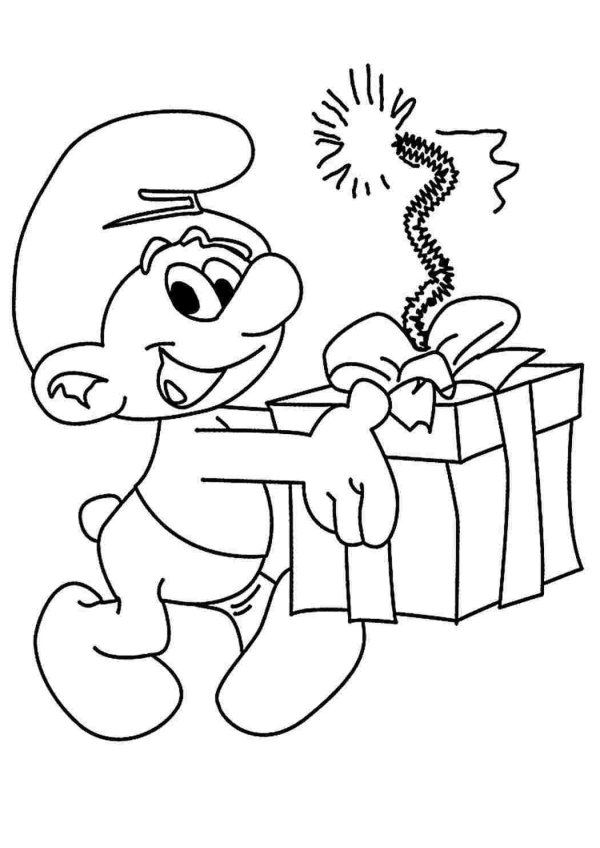 новогодние персонажи раскраска