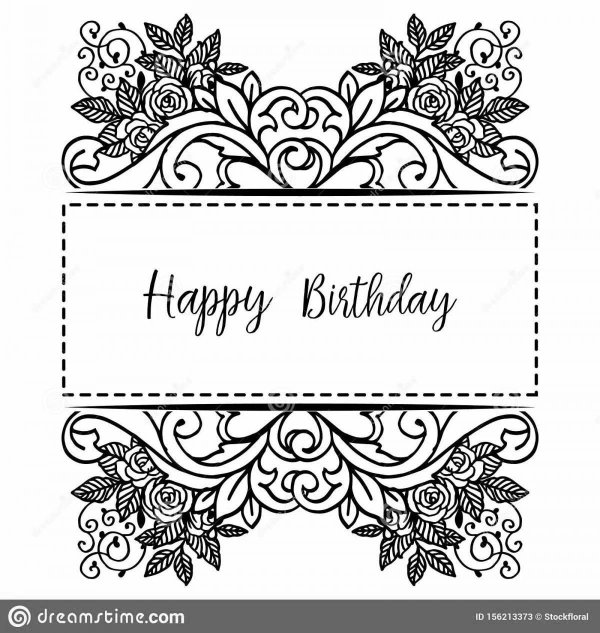 раскраска поздравительная открытка