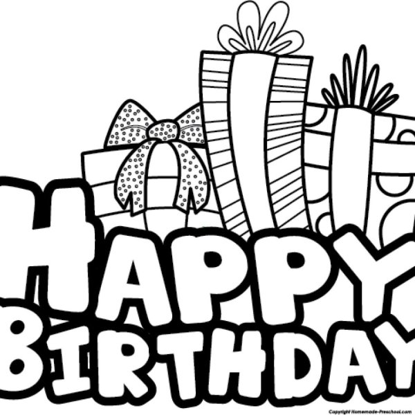 с днём рождения чёрно белое