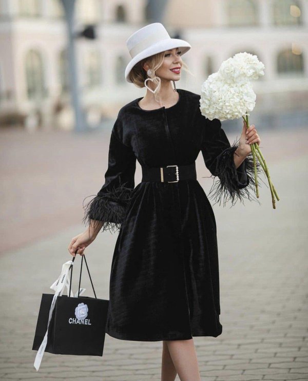 бархатное платье