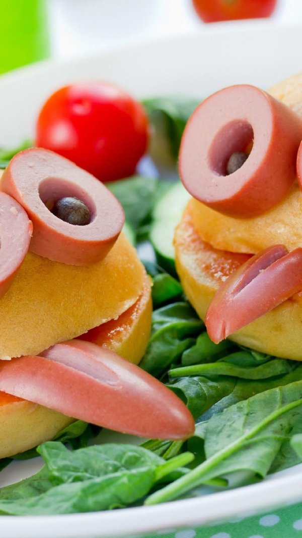 смешной бутерброд