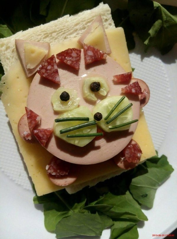 оригинальный бутерброд на конкурс