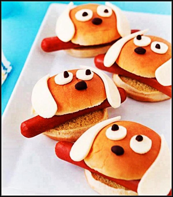 бутерброд в виде животных