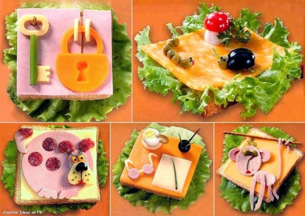 интересные бутерброды для детей