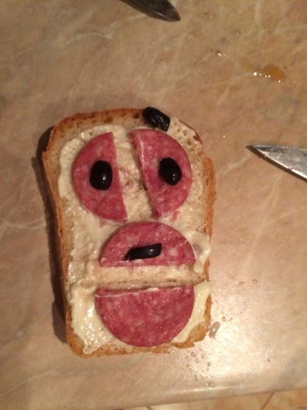 бутерброд смешной