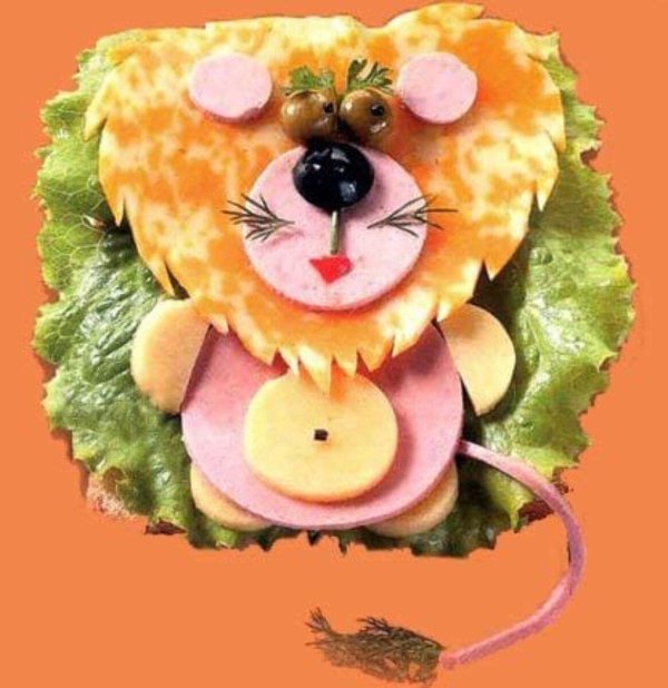 украшения блюд для малышей