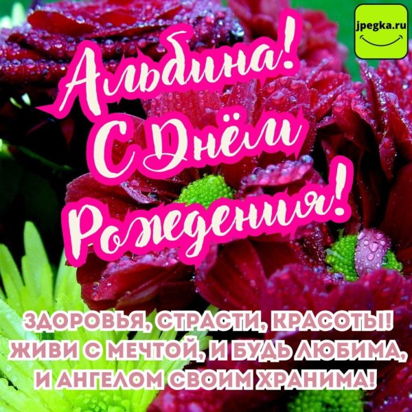 с днем рождения альбина