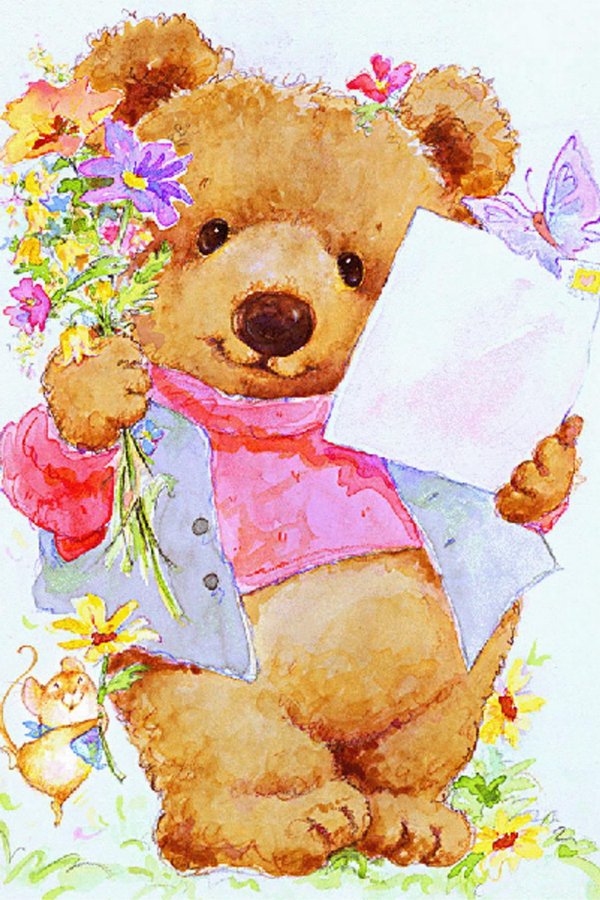 открытки с мишками