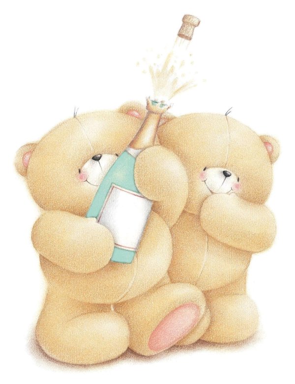 влюбленные мишки