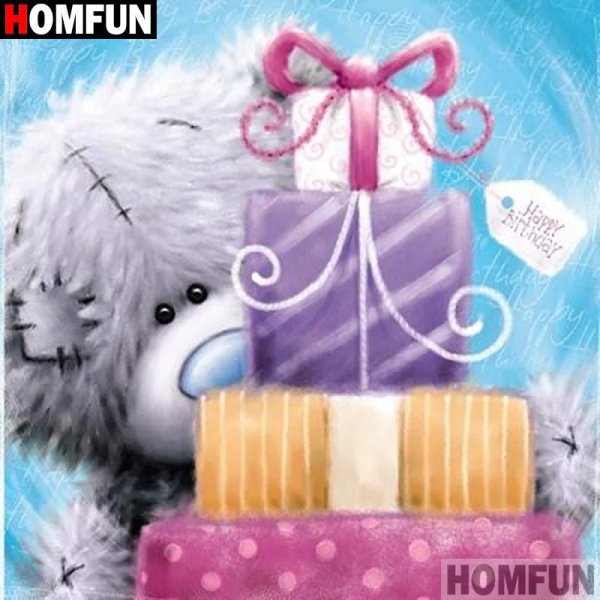 открытка с мишкой