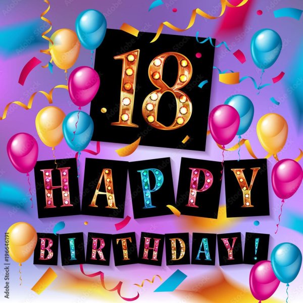 happy birthday 18