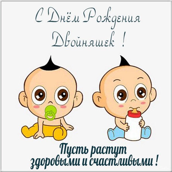 с рождением двойняшек мальчика