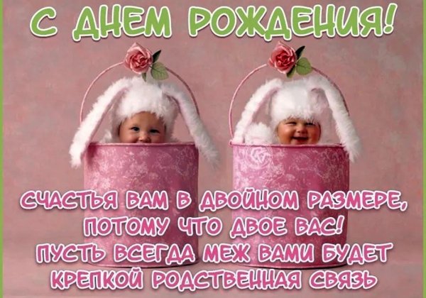 с рождением дочек двойняшек