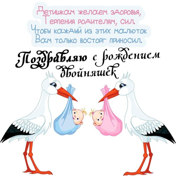 поздравление с рождением двойни мальчиков