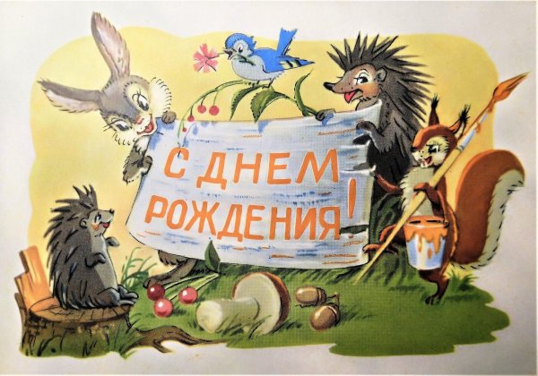 владимир зарубин открытки ежи