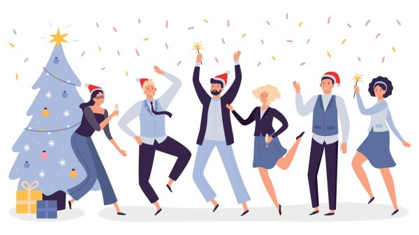 новогодняя вечеринка вектор
