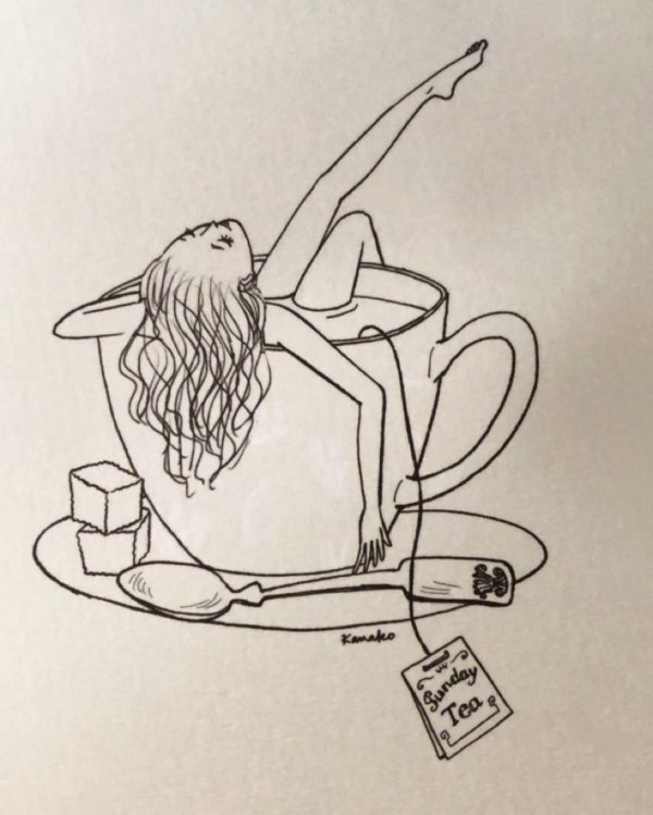 эскиз чашки