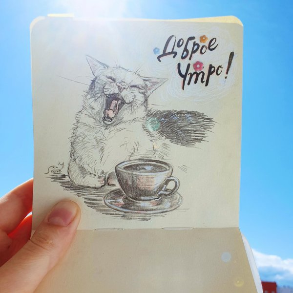 рисунки утро