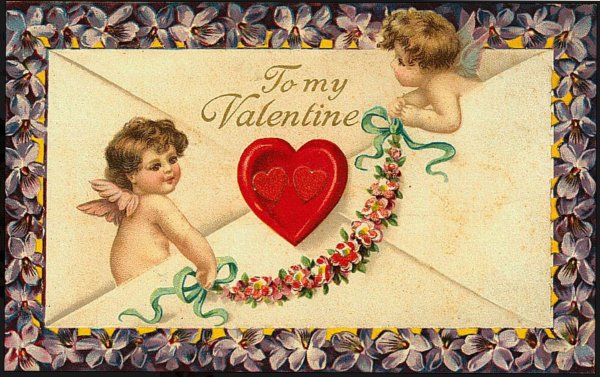 старые открытки с днем святого валентина