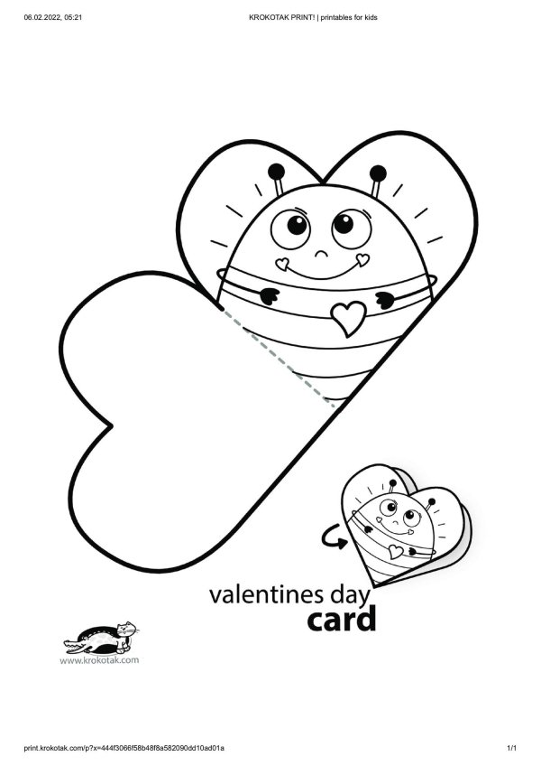 шаблоны валентинок для распечатки