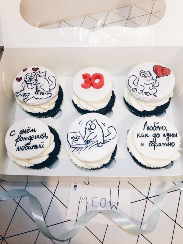 капкейки мужу на день рождение
