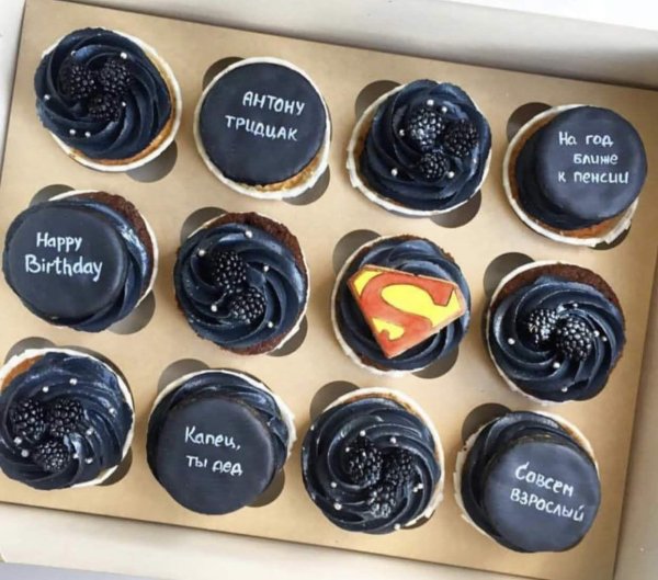 мужские капкейки