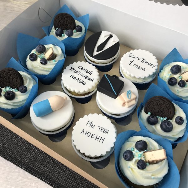На капкейки мужу на день рождения