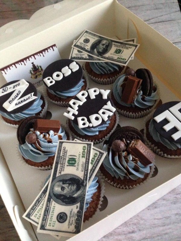 мужские капкейки