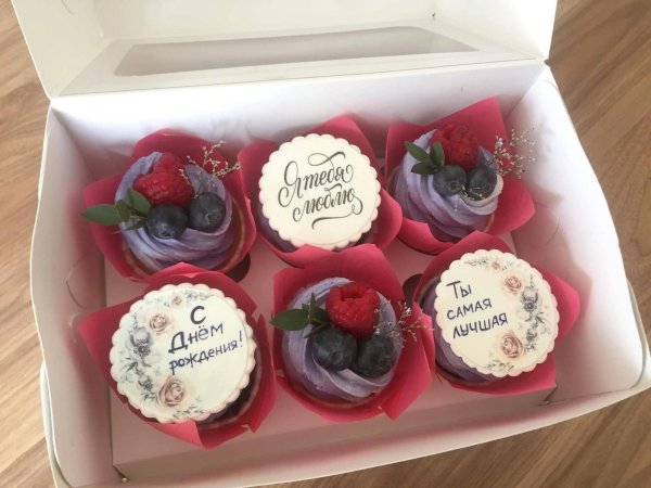 капкейки на день рождения женщине