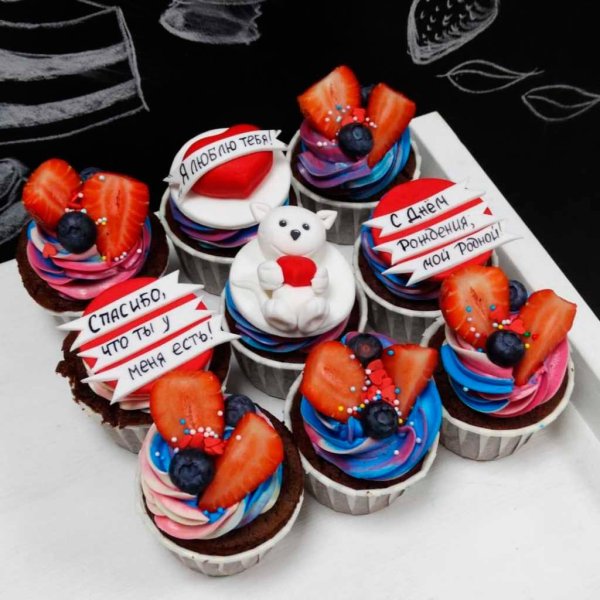 капкейки мужу на день рождение