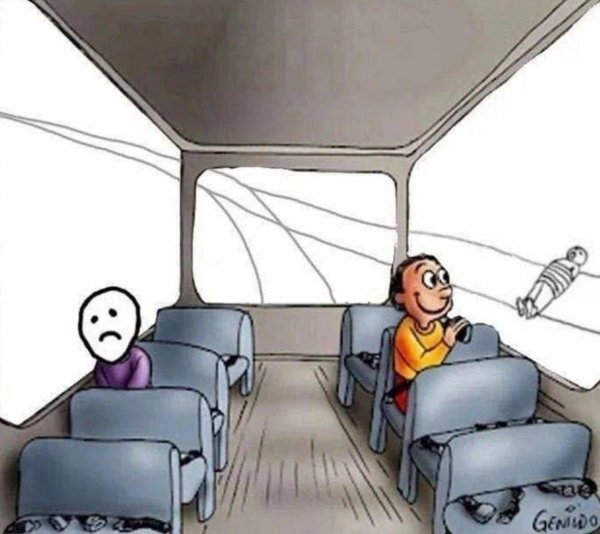 мем с автобусом и двумя пассажирами