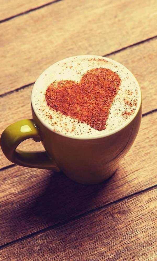 кофе сердце