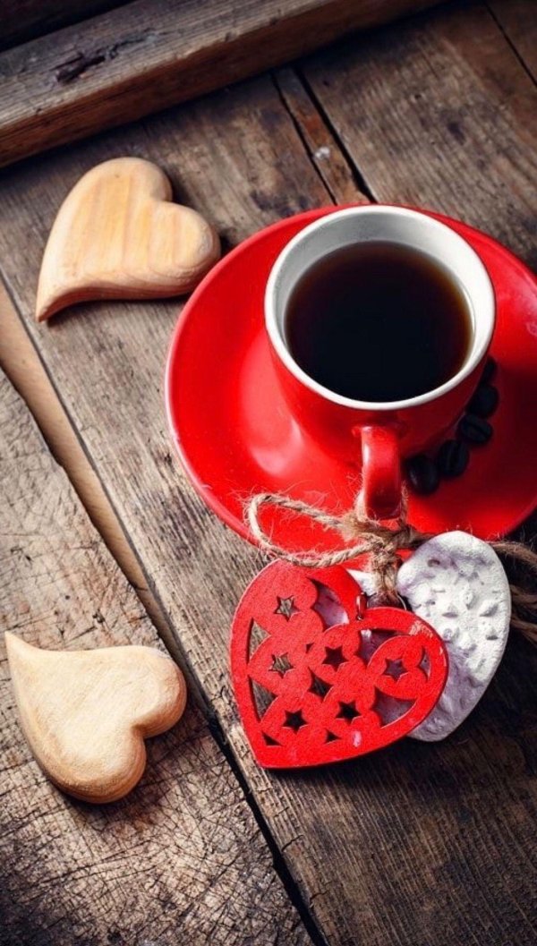кофе сердце