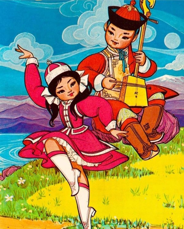 тувинские детские рисунки