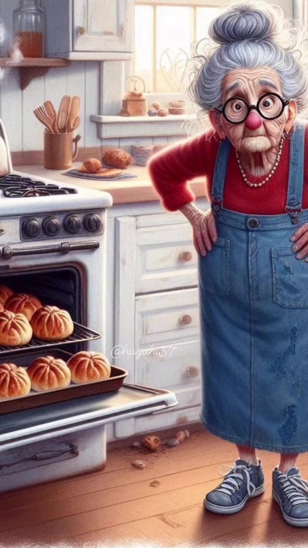 бабушка красивая