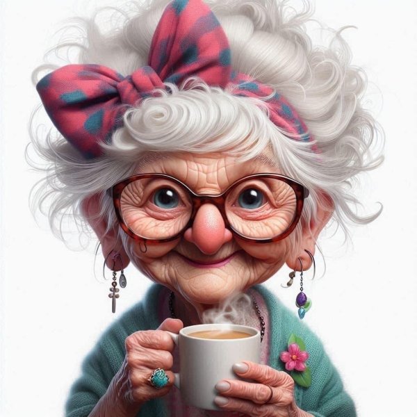 мультяшная бабушка