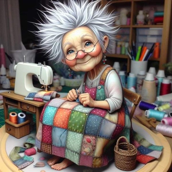 картина бабушка