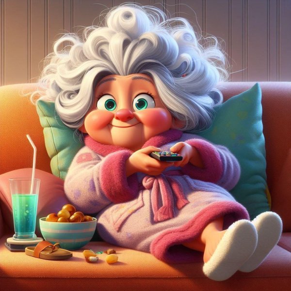 бабушка иллюстрация