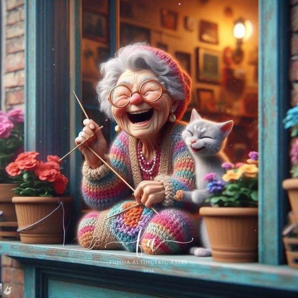 вязаная бабушка