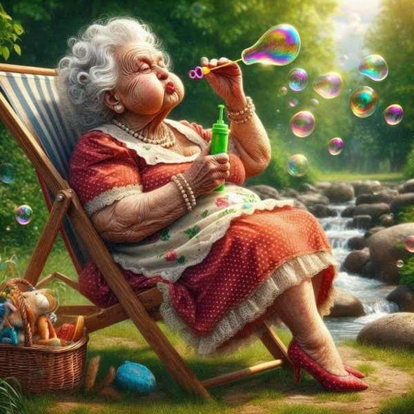 старушка веселушка