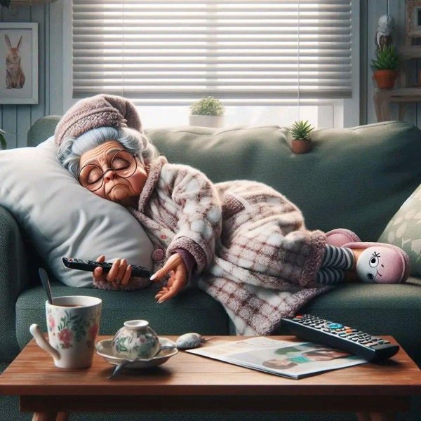 бабушка спокойной ночи