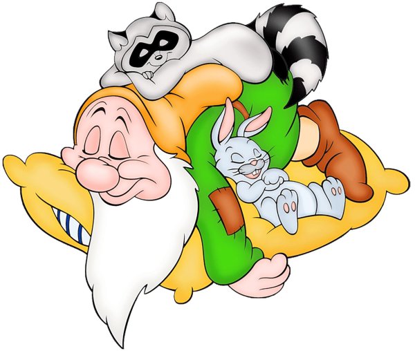 спят мультяшки