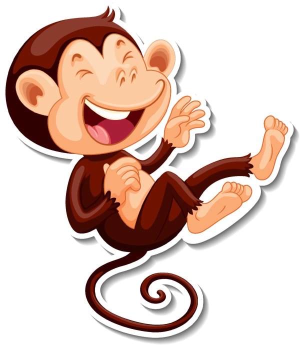 мартышка мультяшная