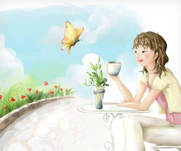 счастье рисунки