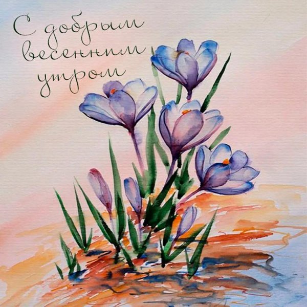 рисуем весенние цветы