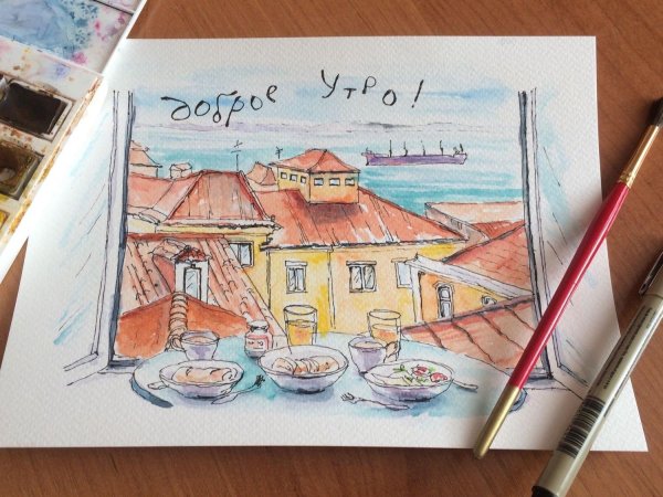 городской скетчинг