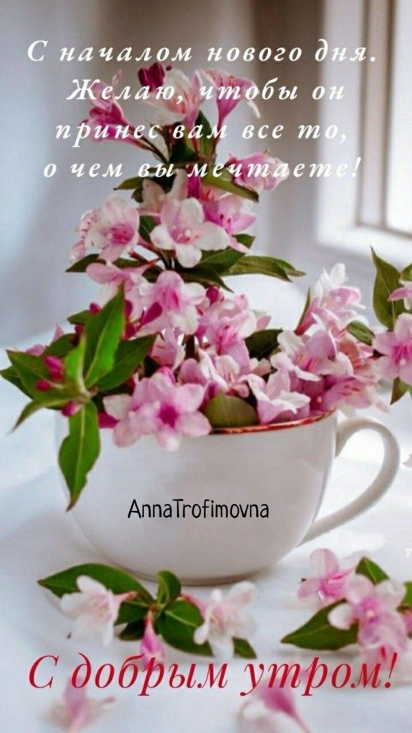 доброе утро весенние цветы