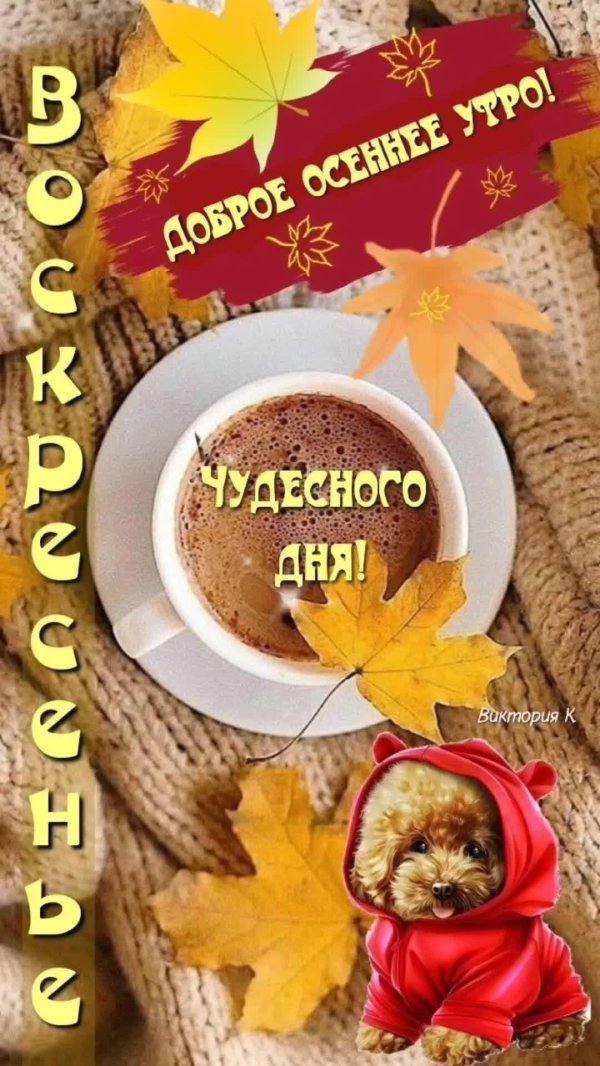 Доброе осеннее утро воскресенья