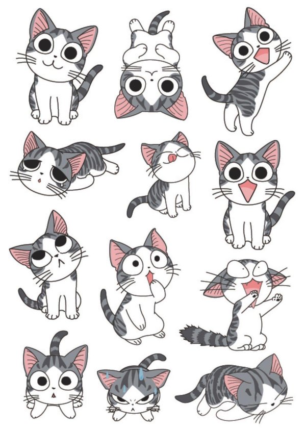 Котята нарисованные