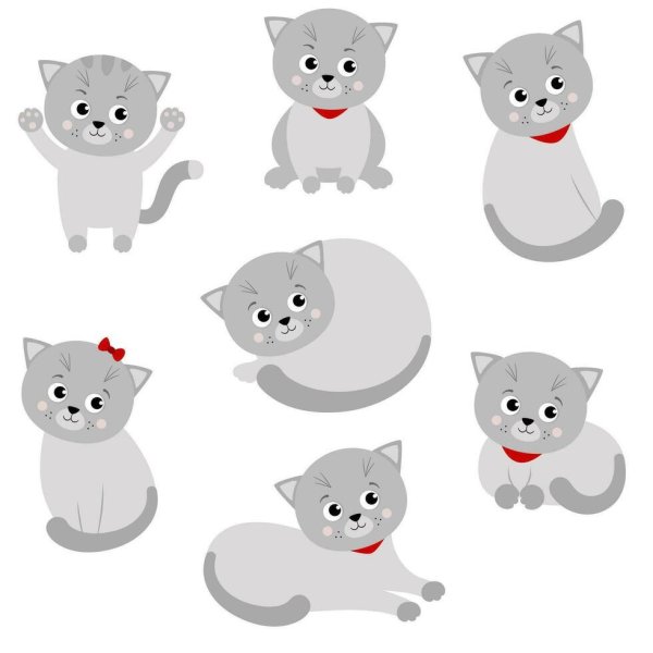 Котята мультяшные